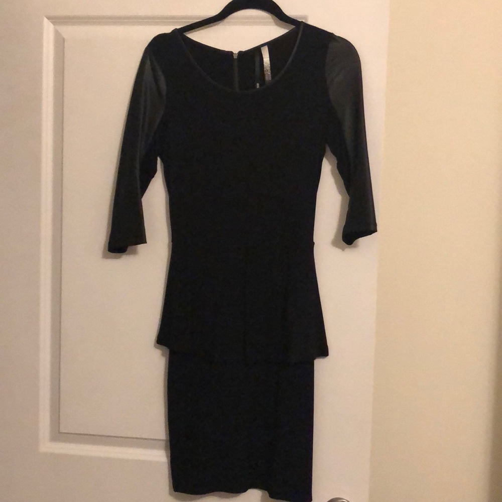 Kensie Black Peplum Dress